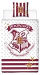 Bettwäsche Harry Potter Rot - Weiß - Textil - 135 x 200 x 1 cm