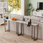 Table Console JJ-XZ181-XNE Imitation marbre blanc