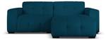 Ecksofa KENDAL 4 Sitzplätze Blau