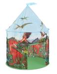Tente enfants dinosaure Bleu - Vert - Rouge - Matière plastique - Textile - 98 x 136 x 98 cm