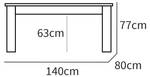 Table à Manger Opal BRI-11110 Blanc