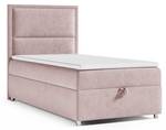 BOXSPRINGBETT mit Bettkasten Trinity K11 Pink - Tiefe: 90 cm