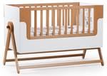 Babybett Tokio Weiß - Holzwerkstoff - Massivholz - Holzart/Dekor - 75 x 200 x 141 cm