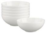 Dessertschalen White Pearl 6er Set Weiß - Porzellan - 13 x 6 x 13 cm