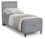 Boxspringbett Alma Grau - Breite: 80 cm - H3