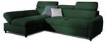 Ecksofa ANTON XS Stoff Esito Dunkelbraun - Ecke davorstehend links