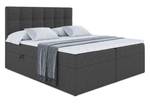 Boxspringbett MARCE Grau - Breite: 140 cm - H3