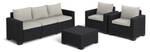 Loungeset California (4-teilig) Grau - Kunststoff - 199 x 72 x 68 cm