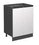 Meuble bas de cuisine R-Line 39716 Anthracite - Blanc