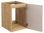 Armoires latérales LUXOR SCAB40 1D Beige - Bois manufacturé - Matière plastique - 40 x 57 x 46 cm