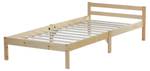 Lit en bois lit simple 888 Marron - Largeur : 96 cm