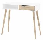 Schreibtisch Napoli Weiß - Holz teilmassiv - 103 x 90 x 44 cm