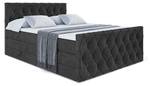 Boxspringbett AMAY KING Schwarz - Breite: 180 cm