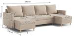 Ecksofa LIVORNO Hellgrau