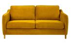 Canapé convertible Vornay Jaune - Textile - 162 x 85 x 227 cm