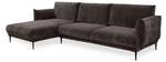 Ecksofa MADISON XL Stoff Dress Me Braun - Ecke davorstehend links