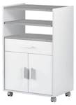 Küchenwagen Scottsdale Weiß - Holzwerkstoff - 40 x 92 x 59 cm