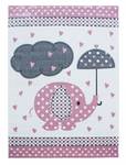 Tapis enfant KID RAIN 160x230 rose Rose foncé - 160 x 230 cm