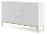 Sideboard RAVENNA B SB150 2D3D Gold - Weiß