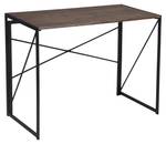 BUREAU bois foncé pliable Marron - Bois manufacturé - 50 x 72 x 100 cm