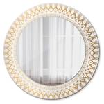 Wandspiegel Indisches Mandala Gold - Glas - 50 x 50 x 1 cm