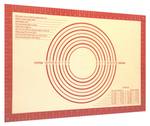 Backmatte Backunterlage Teigrollmatte Rot - Kunststoff - 60 x 1 x 40 cm