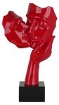Sculpture moderne Course of Emotions Rouge - Pierre artificielle - Matière plastique - 50 x 27 x 14 cm