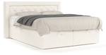 Premium Boxspringbett Jayleen Creme - Breite: 140 cm