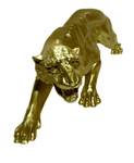 Gold Panther Skulptur