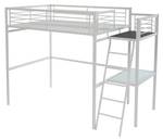 Lit mezzanine CASUAL Blanc - Métal - 146 x 197 x 254 cm