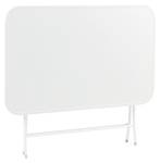 Table de jardin pliante Sande Blanc - 70 x 110 cm