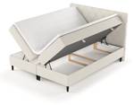 Boxspringbett Gwen mit Topper Creme - Breite: 200 cm