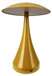Tischlampe Vienna aufladbar Senfgelb - Gelb - Metall