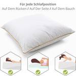 Kissen LUXURY BEDDING Weiß - Textil - 80 x 22 x 80 cm