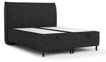 Premium Polsterbett Pearl Schwarz - Breite: 160 cm