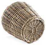 Blumentopf ROUNDKUBUGRY Grau - Rattan - 34 x 34 x 34 cm