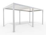 Weide Aluminium Pavillon weiss  3x6 M Grau - Metall - 600 x 250 x 300 cm