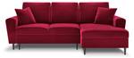 Schlaf-Ecksofa + Box MOGHAN 4 Sitzplätze Rot