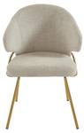 Chaise LUXIVA Lot de 2 Beige - Textile - 62 x 85 x 60 cm