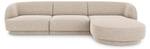 Ecksofa MILEY 4 Sitzplätze Beige