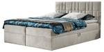 Boxspringbett TREZO 3 Beige - Breite: 126 cm