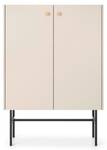 Highboard DIVENOS Grau - Holzwerkstoff - 94 x 132 x 39 cm