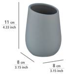 Keramikbecher für Pinsel BADI, grey Grau
