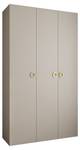 Armoire à portes battantes Como 1 Beige - Doré - 140 x 40 cm