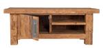 CORAL Lowboard Braun - Massivholz - Holzart/Dekor - 130 x 50 x 45 cm