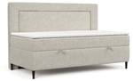 Boxspringbett Demi Beige - Grau - H2 - Tiefe: 100 cm