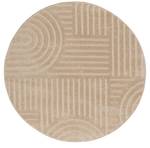 Tapis Boho - Ø120 cm (rond) Beige - 120 x 120 cm