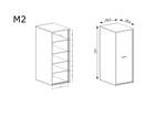 Kleiderschrank MEDIOLANE 49 x 58 cm