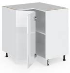 Eckschrank R-Line 45893 Hochglanz Weiß - Weiß