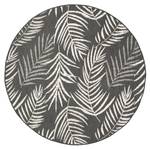 In- & Outdoor Teppich R Malta Leaves Schwarz - 120 x 120 cm